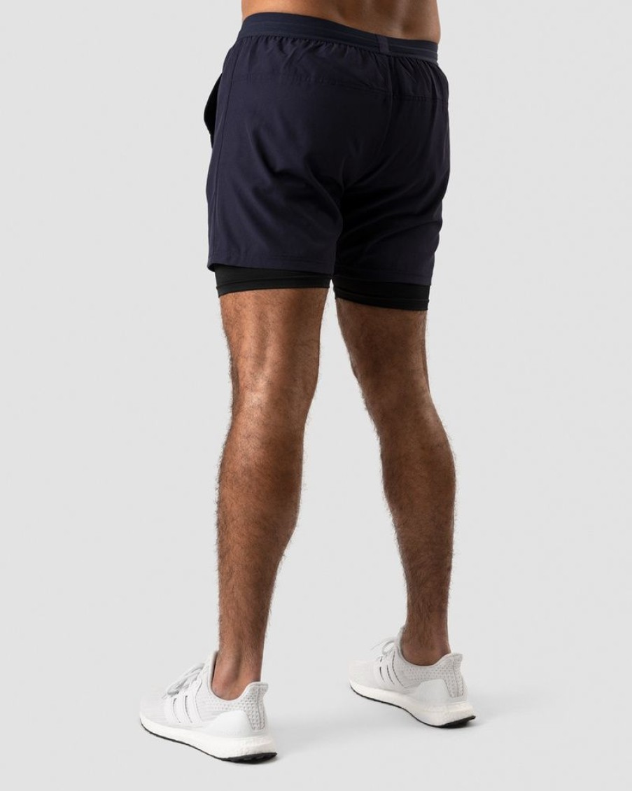 Herrer ICIW Shorts | Workout 2-In-1 Shorts Navy