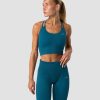 Damer ICIW Sports-Bh'Er | Ribbed Define Seamless Sports Bra Teal